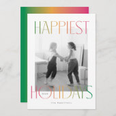 De mooiste Feestdagen in regenboogkleur Feestdagenkaart (Voorkant / Achterkant)