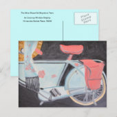 DE MOOISTE FIETS VAN PARIJS BRIEFKAART (Voorkant / Achterkant)