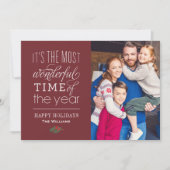 De mooiste foto van Merlot Red Feestdagenkaart (Voorkant)