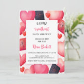 De mooiste gaven en harten van valentijn kaart (Staand voorkant)