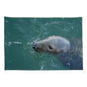 De mooiste grijze zeehonden van Chatham Kussensloop (Achterkant-Rechts)