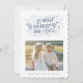 De mooiste hand belettering kerst Kaart