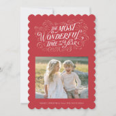 De mooiste hand belettering kerst Kaart (Voorkant)