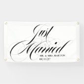 De mooiste in de stad is net getrouwd auto banner (Horizontaal)