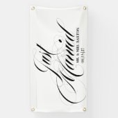 De mooiste in de stad is net getrouwd auto banner (Verticaal)