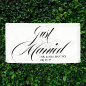 De mooiste in de stad is net getrouwd auto banner