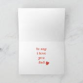 De mooiste Kaart die ik kon vinden grappige Vaderd (Binnen)