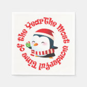 De mooiste kerst-pinguïn servetten (Voorkant)
