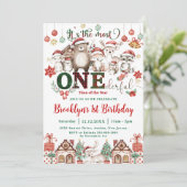 De mooiste kerstboom van de 1e verjaardag kaart (Staand voorkant)