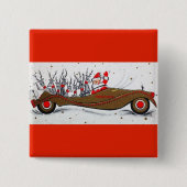 De mooiste kerstkerstkerstkerstkerstkerstman vierkante button 5,1 cm (Voorkant)