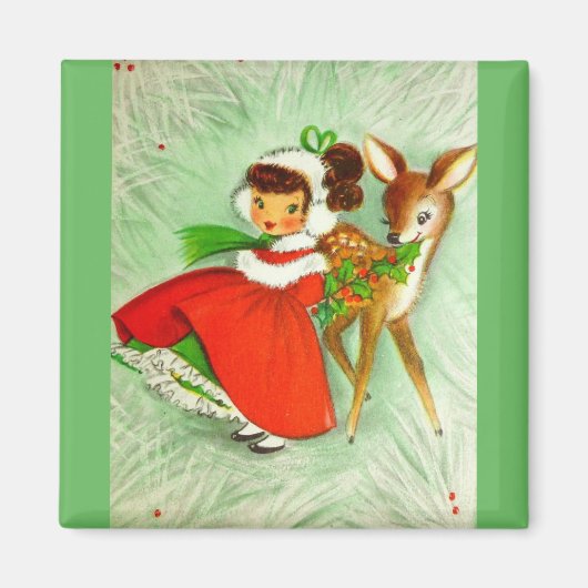 De mooiste kerstman en meiden magneet (Voorkant)