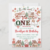 De mooiste kerstman van de 1e verjaardag kaart (Voorkant)