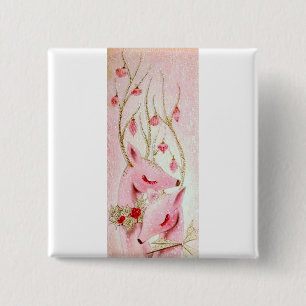 De mooiste kerstman van Vintage Vierkante Button 5,1 Cm