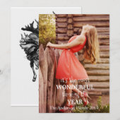 De mooiste Kerstmis voegt uw eigen foto toe Feestdagenkaart (Voorkant / Achterkant)