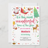 De mooiste kerstuitnodiging kaart (Voorkant)