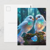 De mooiste liefdesvogels ter wereld zijn deze briefkaart (Voorkant / Achterkant)