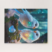 De mooiste liefdesvogels ter wereld zijn deze legpuzzel (Horizontaal)