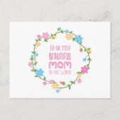 De mooiste Moederdag van mama | BRIEFKAART (Voorkant)
