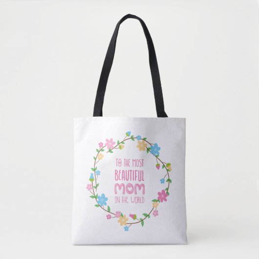 De mooiste Moederdag van mama | Canvas tas (Voorkant)