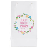 De mooiste Moederdag van mama | Gift Bag Klein Cadeauzakje (Voorkant)