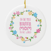 De mooiste Moederdag van mama | ORNAMENT (Achterkant)