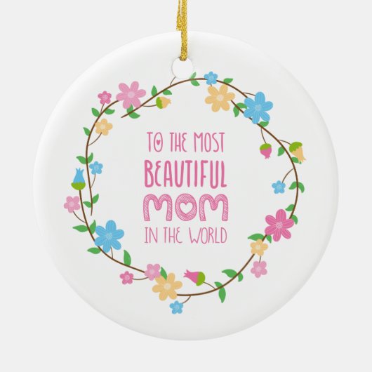 De mooiste Moederdag van mama | ORNAMENT (Achterkant)