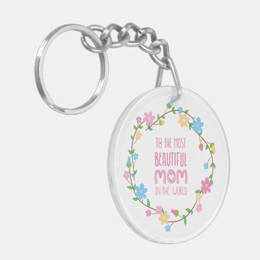 De mooiste Moederdag van mama | SLEUTELHANGER (Voorkant Links)