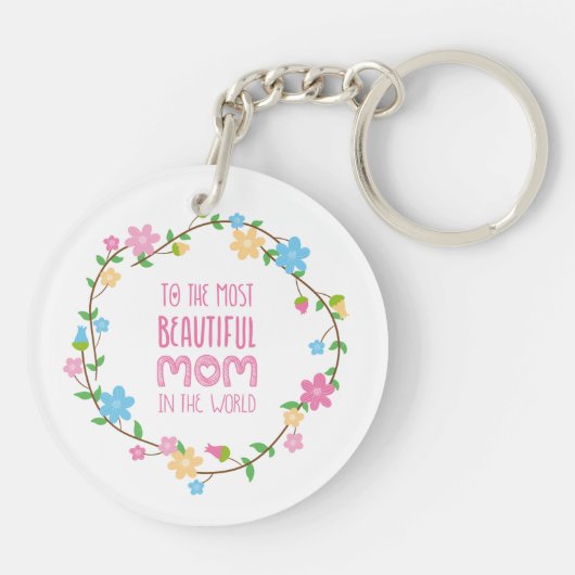 De mooiste Moederdag van mama | SLEUTELHANGER (Achterkant)