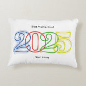 De mooiste momenten van 2025 beginnen hier accent kussen (Achterkant)