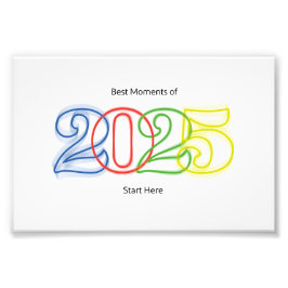 De mooiste momenten van 2025 beginnen hier foto afdruk