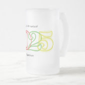 De mooiste momenten van 2025 beginnen hier matglas bierpul (Voorkant rechts)