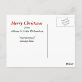 De mooiste Pas getrouwd vakantie Sjabloon Briefkaart (Achterkant)