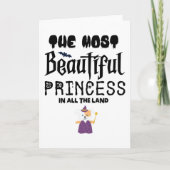 De mooiste prinses in Al het Land Kaart (Voorkant)