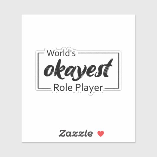 De mooiste rolspeler ter wereld sticker (Vel)