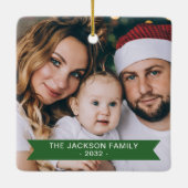 De mooiste tijd 2 afbeeldingen kerst keramisch ornament (Achterkant)