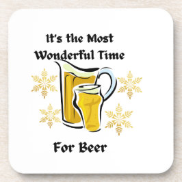 De mooiste tijd om bier te drinken op een bier onderzetter