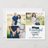 De mooiste tijd van Blue Holiday fotocollage Kaart (Voorkant)