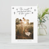 De mooiste tijd van de foto van het Jaar Feestdagenkaart (Staand voorkant)