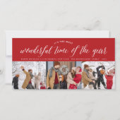 De mooiste tijd van de minimalistische foto 3 van  feestdagenkaart (Voorkant)