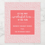 De mooiste tijd van de roze vakantiewijn van het j wijn etiket (Enkel label)