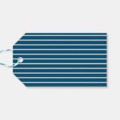 De mooiste tijd van het jaar blauwe feestdag cadeaulabel (Achterkant Horizontaal)