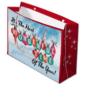 De mooiste tijd van het jaar cadeautas (Voorkant Gekanteld)