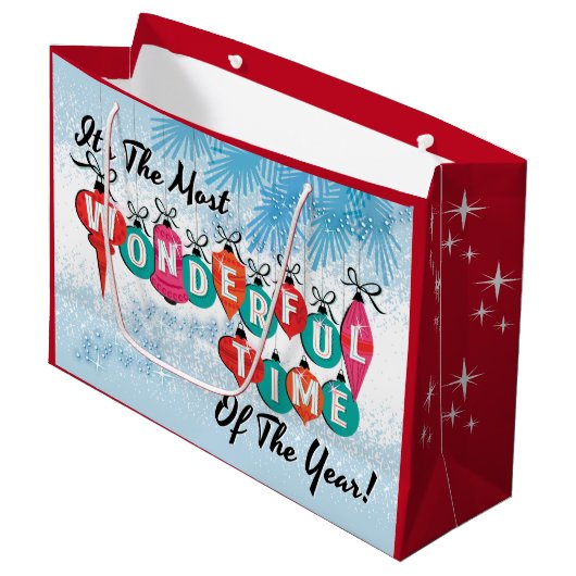 De mooiste tijd van het jaar cadeautas (Voorkant Gekanteld)