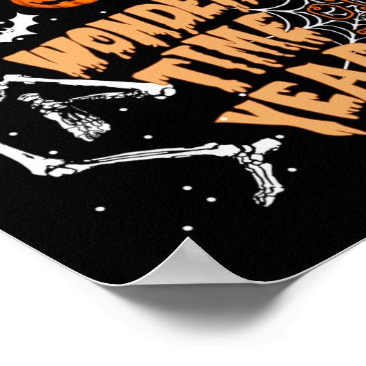 De mooiste tijd van het jaar Dance Skelet Poster (Hoek)