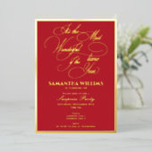 De mooiste tijd van het jaar, elke verjaardag folie uitnodiging (Staand Voorkant)