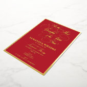 De mooiste tijd van het jaar, elke verjaardag folie uitnodiging (Gedraaid)