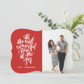 de mooiste tijd van het jaar... feestdagenkaart (Staand voorkant)