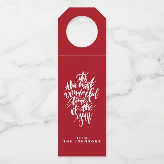 de mooiste tijd van het jaar... flessenhanger (Voorkant)