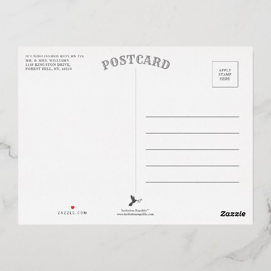 De mooiste tijd van het jaar folie feestdagen briefkaart (Achterkant)