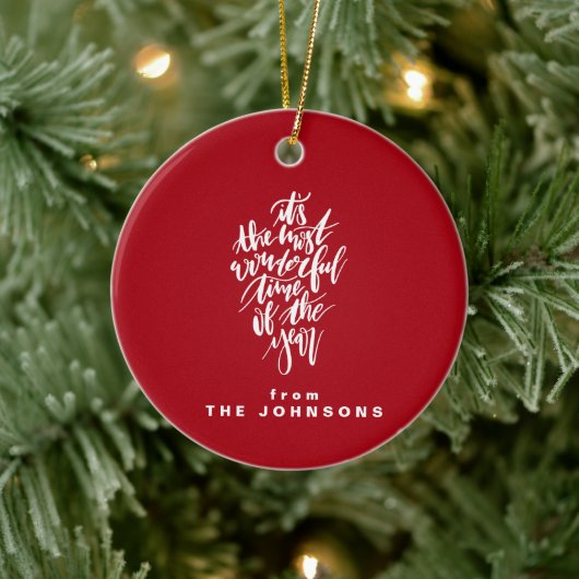 de mooiste tijd van het jaar... keramisch ornament (Boom)